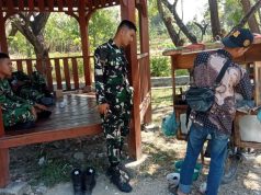Gurihnya Bakso Gerobak Sepeda Pak Sholeh, Satgas TMMD Bojonegoro bawa Berkah Perekonomian