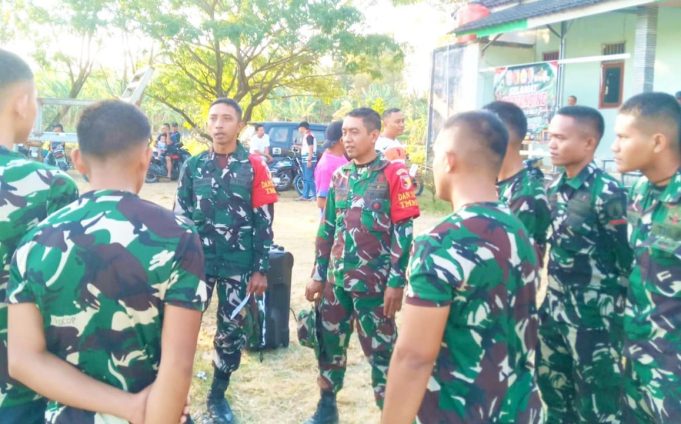 Satgas TMMD 129 Bojonegoro Siap Tanding Voli Antar Dusun se-Desa Kesongo