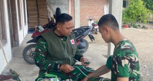 Di Balik Peluh Membangun Desa: Kala Tensimeter Bekerja di TMMD 129 Bojonegoro
