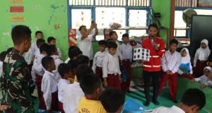TMMD 129 Bojonegoro Ajarkan Anak Kesongo Tanggap Bencana Sejak Dini