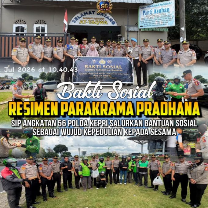 Siswa SIP Angkatan 56 Polda Kepri Gelar Bakti Sosial dan Jumat Berkah di Batam, Perkuat Kepedulian Polri kepada Masyarakat