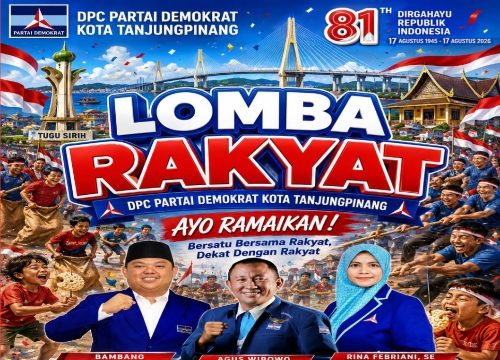 Lomba Rakyat Demokrat Tanjungpinang Meriahkan HUT ke-81 RI, Kader Diajak Perkuat Silaturahmi dengan Masyarakat