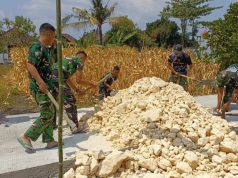 Ketika Peluh Satgas TMMD 129 Bojonegoro – Warga Menyatu Tanpa Kenal Hari Libur