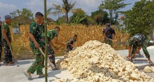 Ketika Peluh Satgas TMMD 129 Bojonegoro – Warga Menyatu Tanpa Kenal Hari Libur