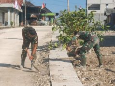 Merajut Asa di Dusun Krebet: Satgas TMMD 129 Bojonegoro – Warga Kompak Perkuat Drainase