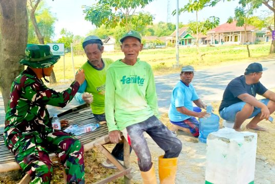 Jaga Warisan TMMD 129 Bojonegoro! Babinsa Kesongo Ajak Warga Rawat Hasil Pembangunan