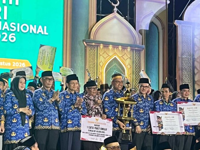 3x Berturut, Kafilah Korpri Sumbar Pertahankan Juara Umum MTQ Nasional Korpri VIII di Makassar