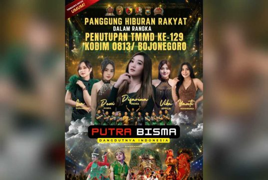 Pesta Rakyat di Kesongo! Penutupan Meriah TMMD 129 Bojonegoro Digelar Bersama Difarina Indra – Orkes Putra Bisma
