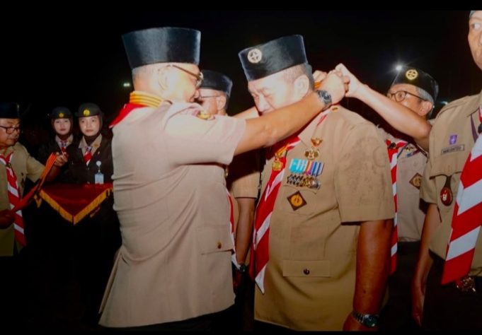 Bupati Asahan Terima Lencana Melati Pramuka, Bukti Komitmen Bangun Karakter Generasi Muda