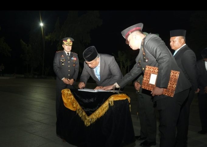 Bupati Asahan Ikuti Upacara Malam Renungan Suci Jelang HUT ke-81 Kemerdekaan RI
