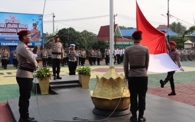 Wakapolresta Tanjungpinang Pimpin Upacara Haornas 2026, Ajak Masyarakat Hidup Aktif dan Bugar