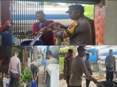Polsek Tanjungpinang Timur Distribusikan Air Bersih untuk 115 KK Terdampak Kekeringan