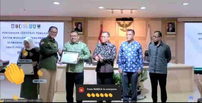 Pemprov Lampung Raih Predikat A Nasional untuk Keamanan Pangan