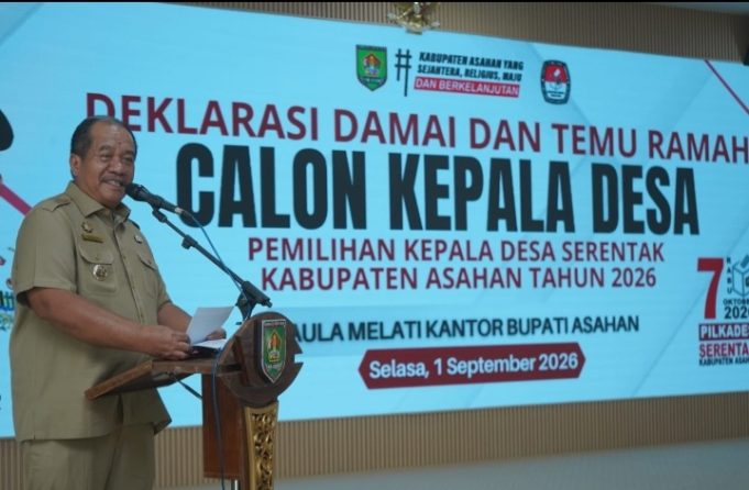 Bupati Asahan Deklarasikan Pilkades Damai, Komitmen Wujudkan Pemilihan Kepala Desa Serentak 2026 yang Aman dan Demokratis