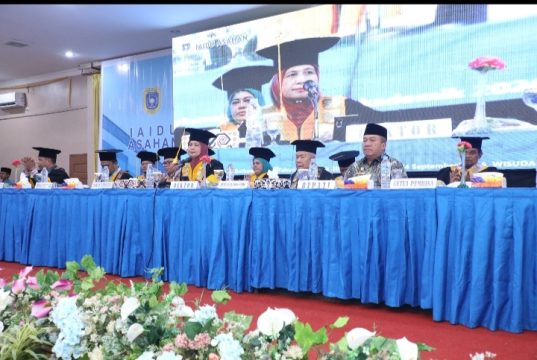 Bupati Asahan Hadiri Wisuda Sarjana IAIDU Asahan Angkatan XXXVI