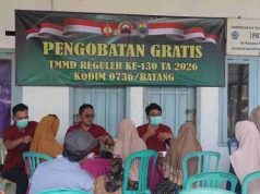 TMMD Reguler ke-130 Kodim 0736/Batang Hadirkan Pengobatan Gratis bagi Masyarakat
