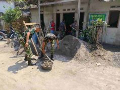 Satgas TMMD Bersama Warga Kebut Pembangunan RTLH Bapak Ismail di Desa Sembung