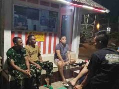 Dukung Suksesnya TMMD Reguler ke-130, Satgas TMMD Turut Andil Ronda Malam Bersama Warga