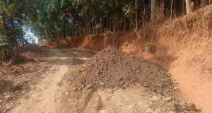 Material Pasir Mulai Didatangkan, Pembangunan Jalan dalam Program TMMD Kodim Batang Terus Berproses