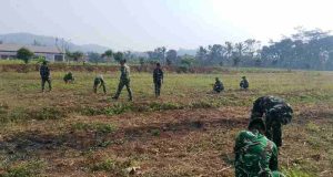 Dukung Ketahanan Pangan, Satgas TMMD Siapkan Lahan Tanam Jagung di Desa Sembung
