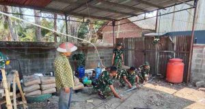 Dukung Program Manunggal Air, Satgas TMMD Reguler ke-130 Potong Dan Siapkan Pipa di Dukuh Kamijoro