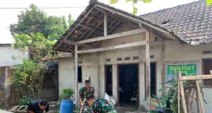 Pembangunan RTLH, Cuaca Kemarau Sangat Mendukung Proses Pengacian Dinding
