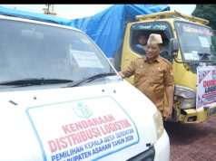 Bupati Asahan Lepas Distribusi Logistik Pilkades Serentak 2026, Pastikan Semua TPS Terpenuhi