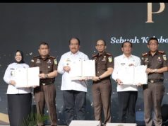 Bupati Asahan Hadiri Penandatanganan Nota Kesepahaman Program Jaksa Sahabat Pendidik di Medan