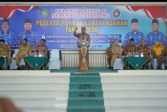 Wakil Bupati Asahan Buka PORKAB KORPRI 2026, Dorong Lahirnya Atlet Berprestasi