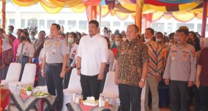 Bupati Asahan Ikuti Launching Bus Perintis, 6 Unit Disalurkan Bantu Akses Pendidikan Pelajar